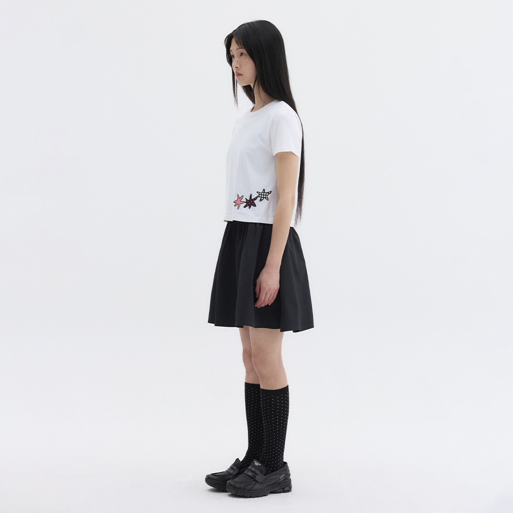 STAR PATCHY T-SHIRT, WHITE - 감도 깊은 취향 셀렉트샵 29CM