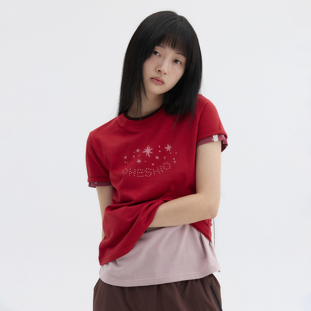APPLE DOT OVERFIT T-SHIRT, IVORY - 감도 깊은 취향 셀렉트샵 29CM