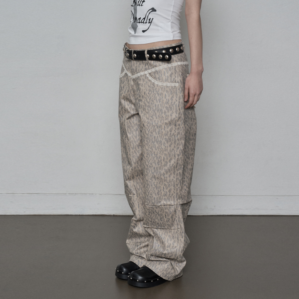 PYTHON LACE PANTS / BEIGE - 감도 깊은 취향 셀렉트샵 29CM