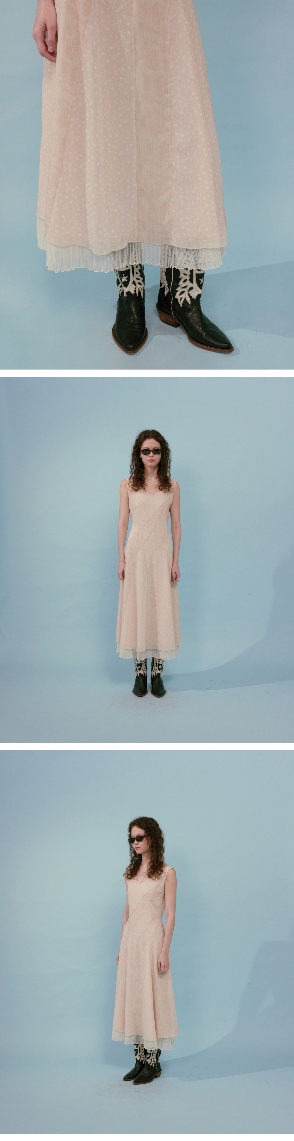 Paisley Flower Mix Dress (Beige) - 감도 깊은 취향 셀렉트샵 29CM
