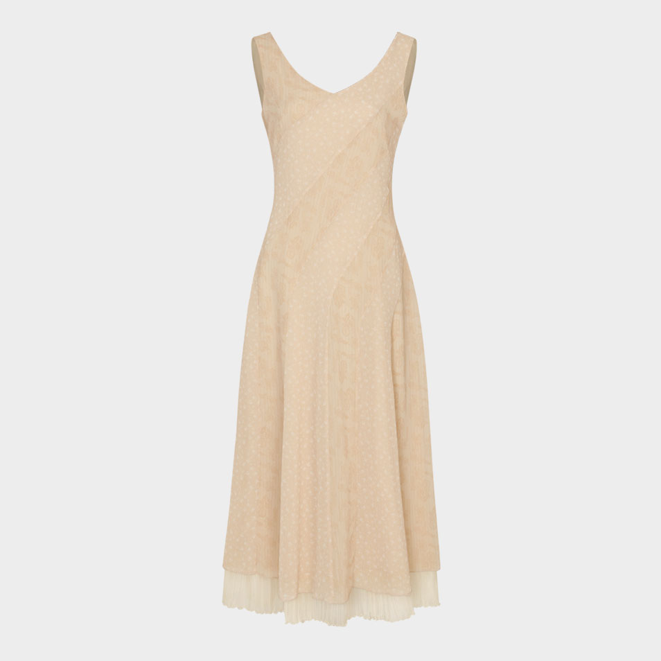 【LOULOUSEOUL】Paisley Flower Mix Dress (Beige) Paisley Flower Mix Dress (Beige) - 감도 깊은 취향 셀렉트샵 29CM