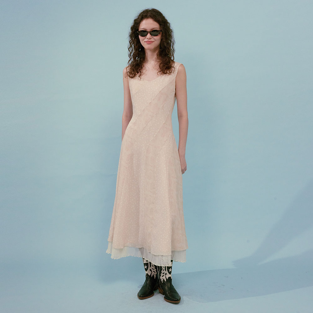 【LOULOUSEOUL】Paisley Flower Mix Dress (Beige) Paisley Flower Mix Dress (Beige) - 감도 깊은 취향 셀렉트샵 29CM