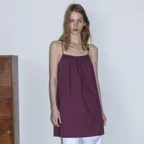 COTTON MINI DRESS, PURPLE