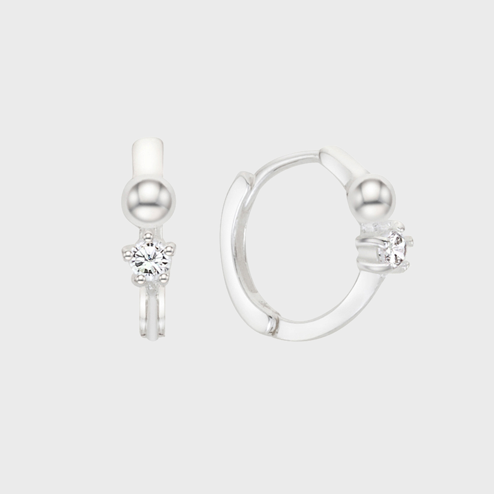 ■ENGBROX■ silver925 mist cubic earring EBEA25018SV refine cubic earring - ENGBROX | 60% - Asian Fashion Online