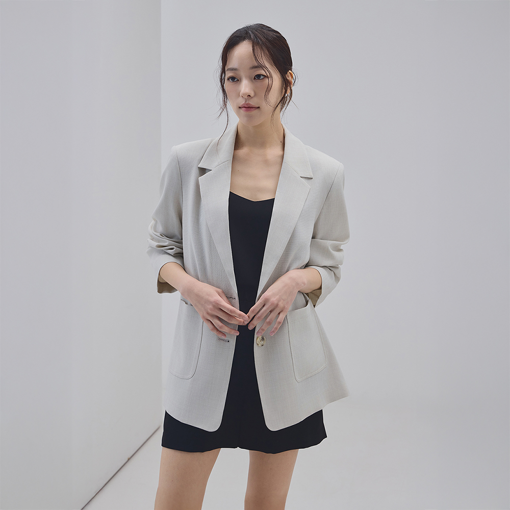 【MUDIDI】Formal fit two button jaket 010 Formal fit two button jaket 010 Gray - 감도 깊은 취향 셀렉트