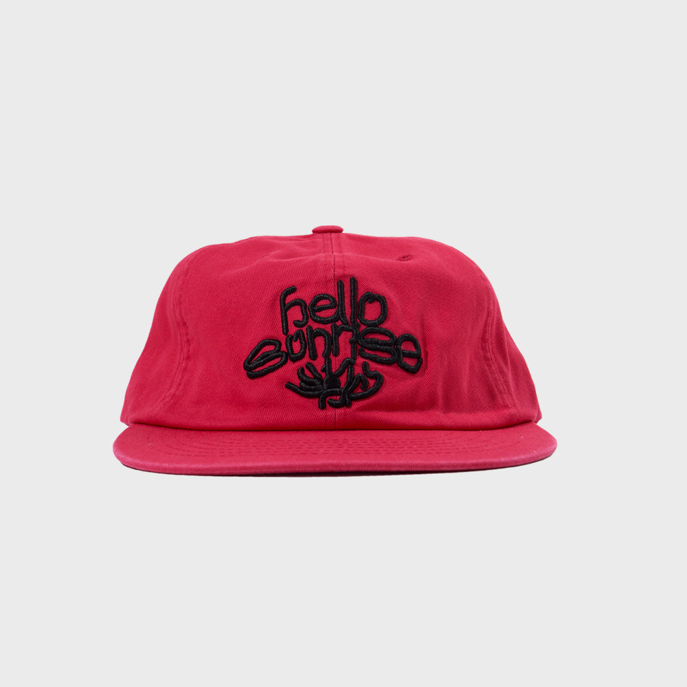 【HELLO SUNRISE】 HS x ETCblank Sunrise Dancing 6panel Cap HS x ETCblank Sunrise Dancing 6panel Cap_Cherry Red - 감도
