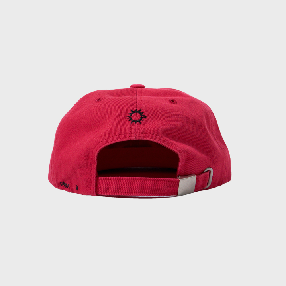 【HELLO SUNRISE】 HS x ETCblank Sunrise Dancing 6panel Cap HS x ETCblank Sunrise Dancing 6panel Cap_Cherry Red - 감도