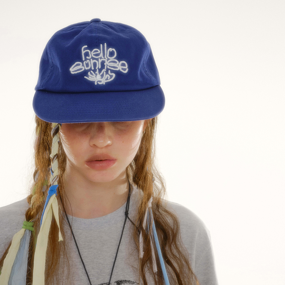 【Hello Sunrise】HS x ETCblank Sunrise Dancing 6panel Cap HS x ETCblank Sunrise Dancing 6panel Cap_Royal Blue - 감도