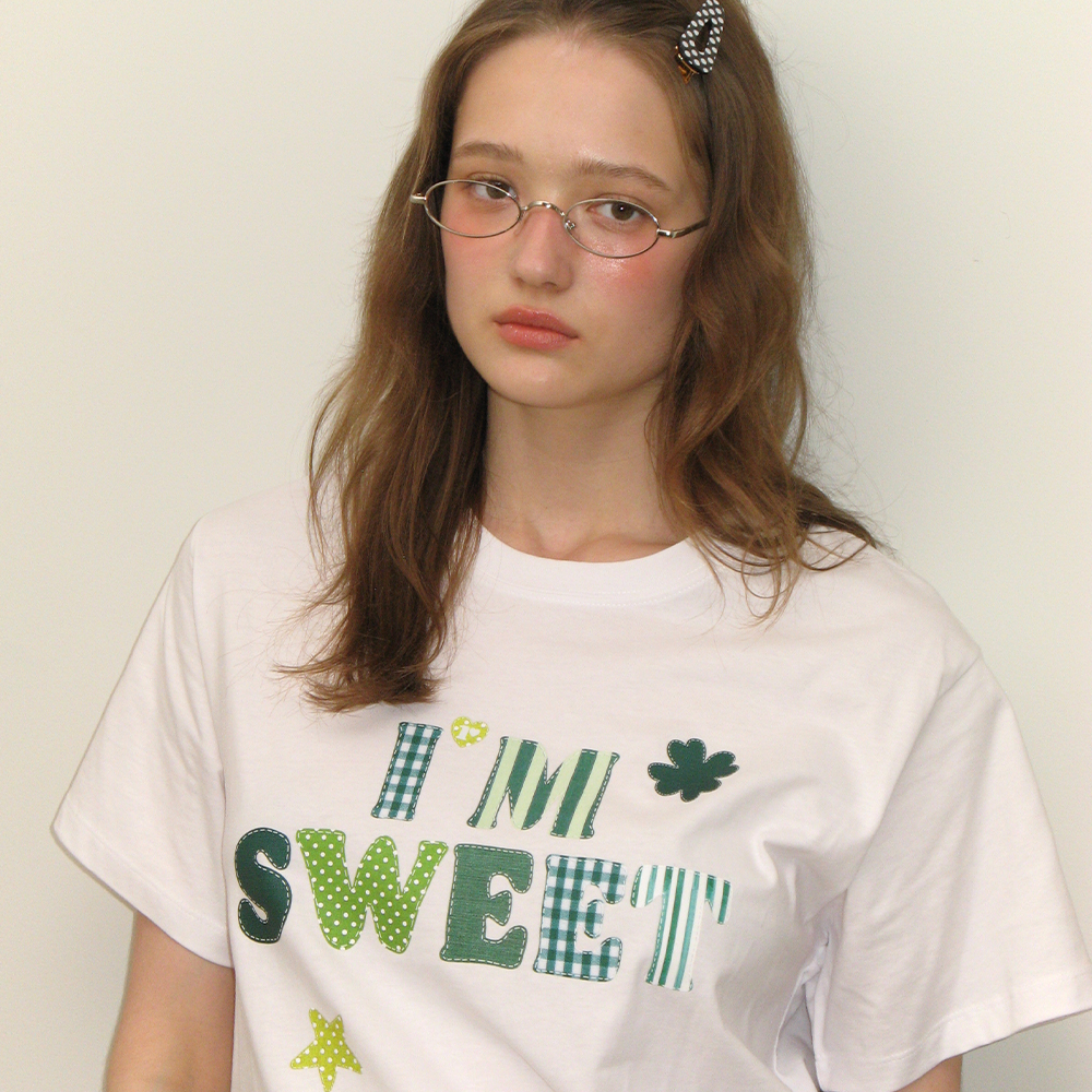 Tシャツ・カットソー RONRON SWEET MIXED BASIC FIT T SHIRT WHITE RR25BST4297WH SWEET MIXED BASIC FIT T SHIRT WHITE - 감도 깊은 취향 셀렉트