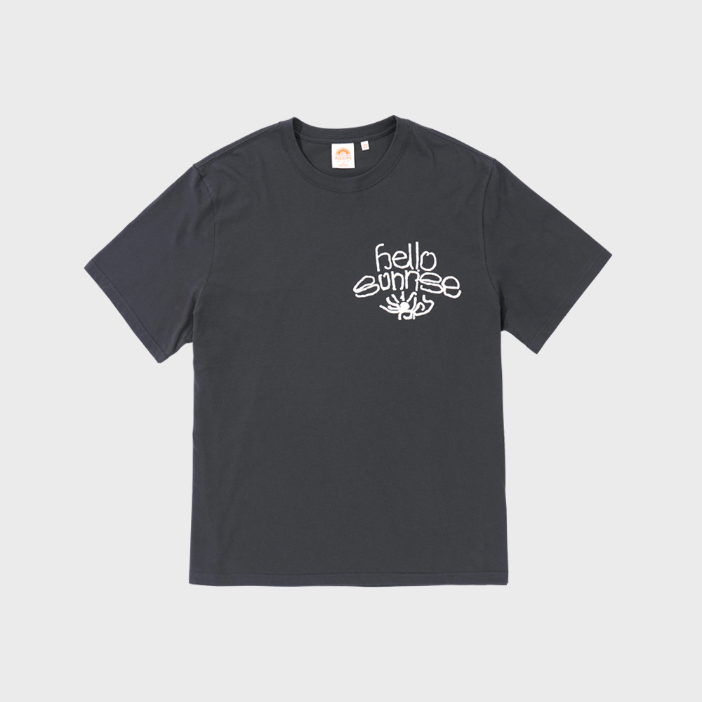 【HELLO SUNRISE】 HS x ETCblank Sunrise Dancing Tee /追跡付 HS x ETCblank Sunrise Dancing Tee_Charcoal - 감도 깊은 취향