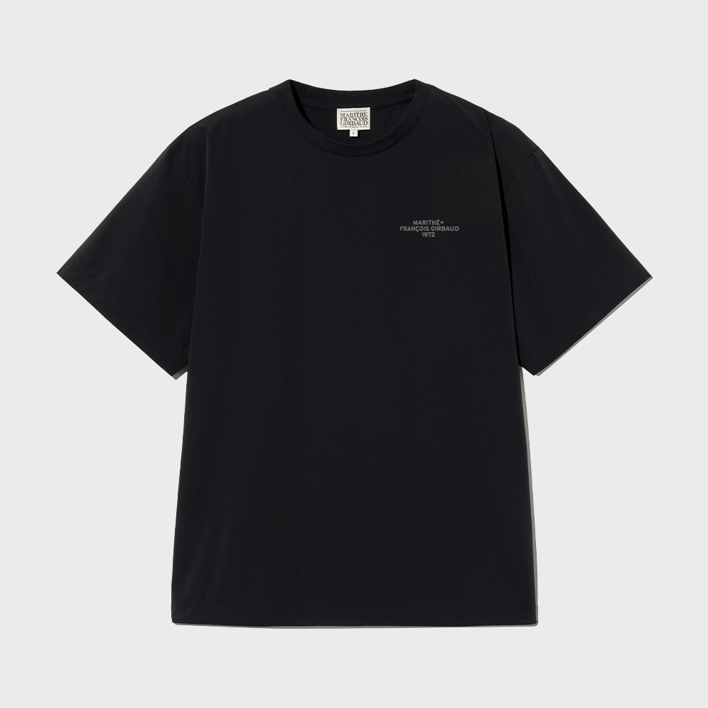 LETTERING LOGO PIGMENT OVERSIZED TEE charcoal - 감도 깊은