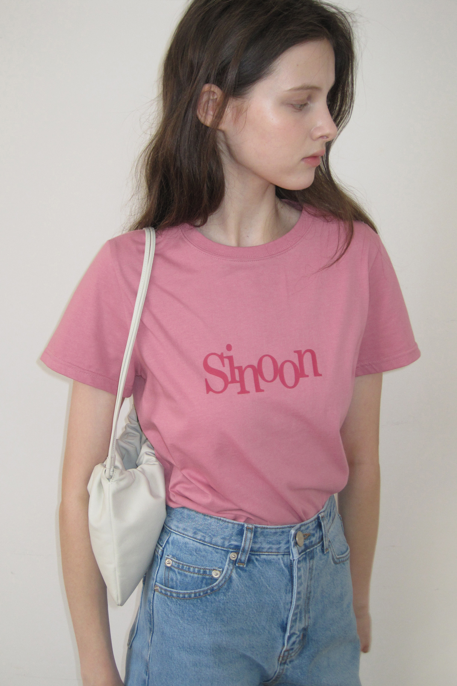 Sinoon Signature Logo T-Shirts (Deep Pink) - 감도 깊은 취향