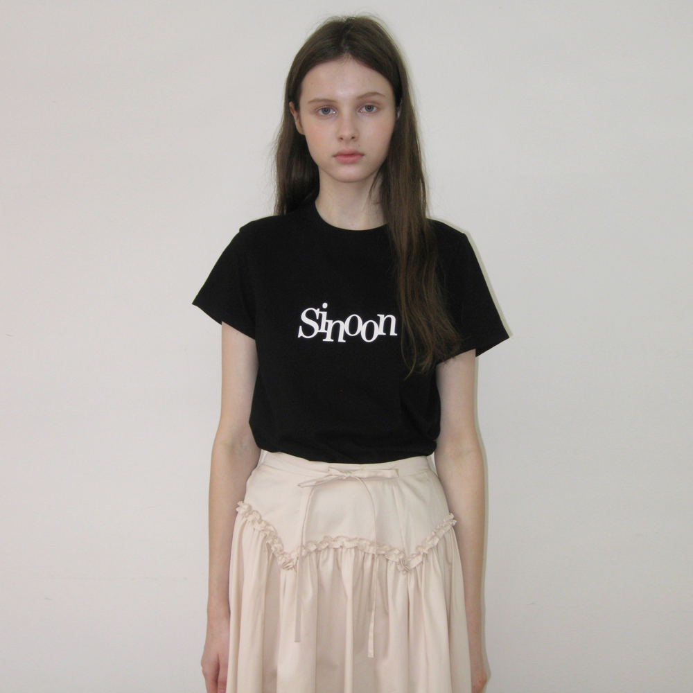 Sinoon Signature Logo T-Shirts (Navy) - 감도 깊은 취향