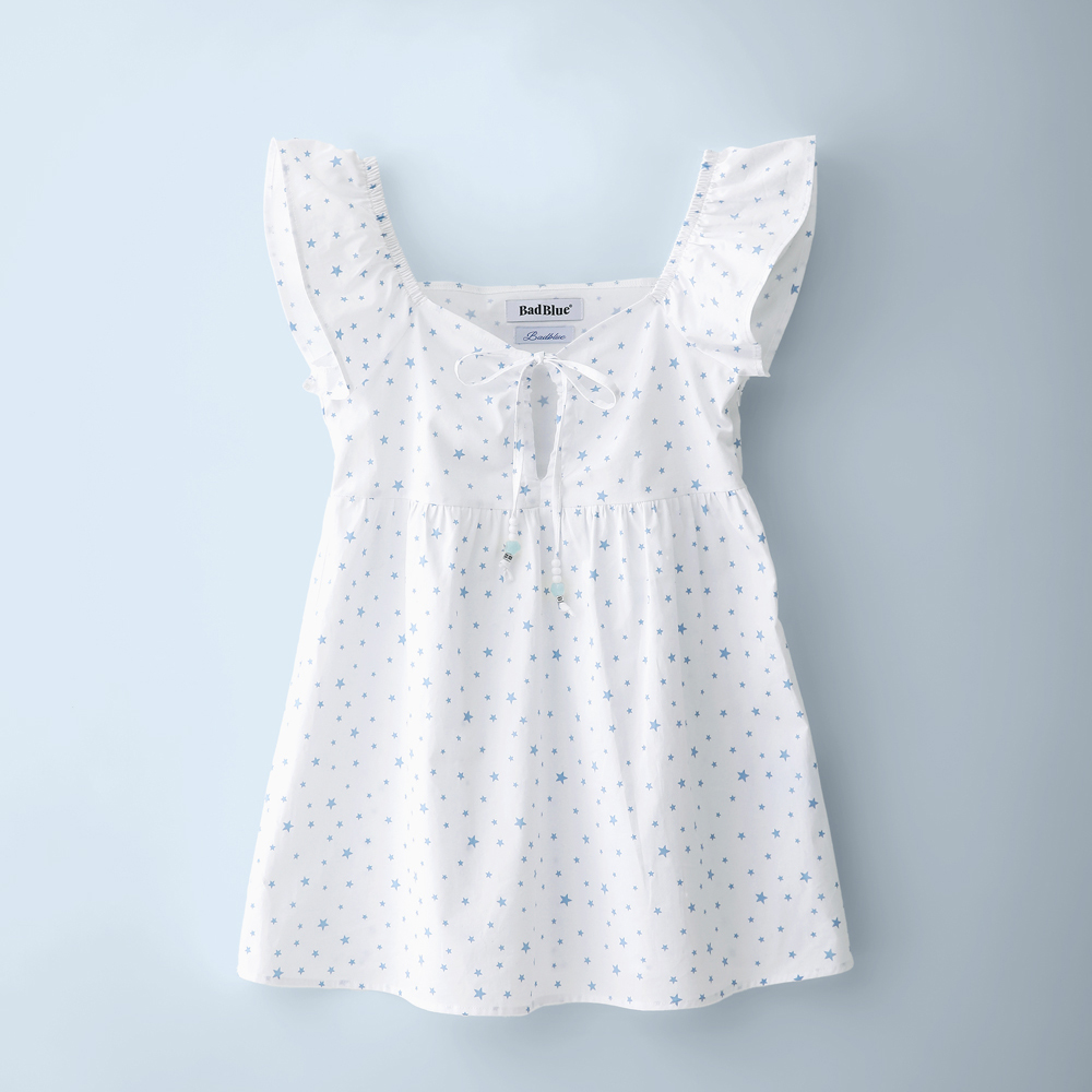 【韓国BAD BLUE バッドブルー】Shooting Star Angel Dress White Shooting Star Angel Dress White - 감도 깊은 취향 셀렉트샵 29CM