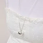 [29CM단독] ball & label long necklace