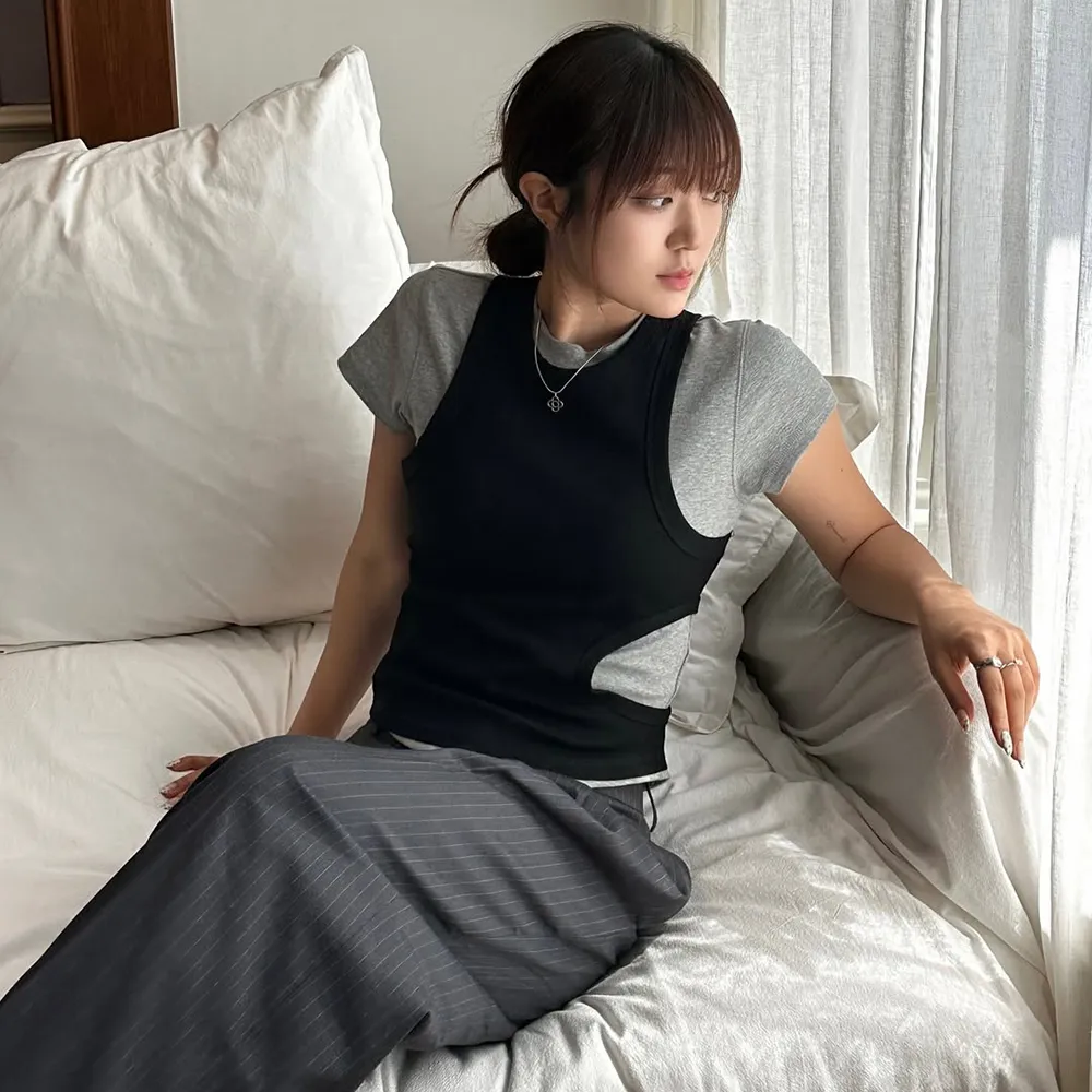 COLOR PIPING BOLERO SET BEIGE - 감도 깊은 취향 셀렉트샵 29CM