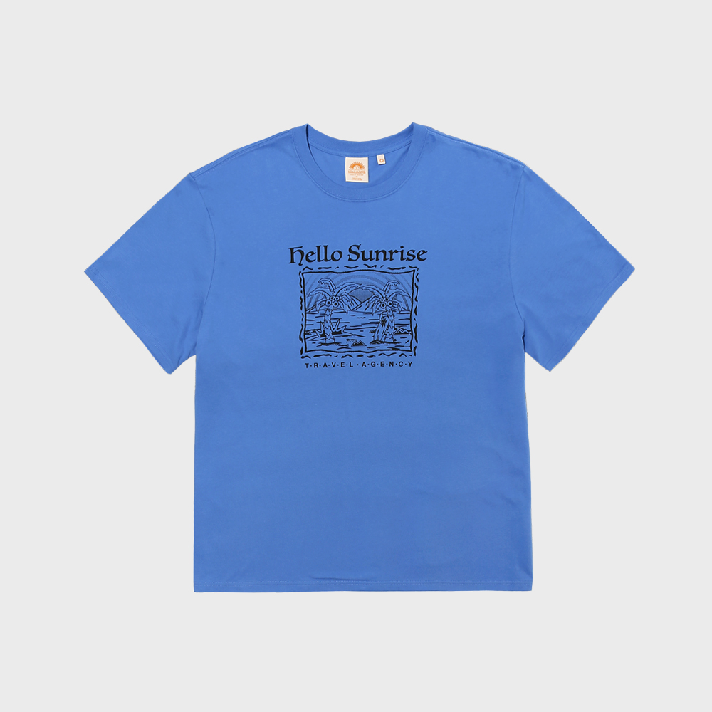 【HELLO SUNRISE】 HS x ETCblank Sunrise Dancing Tee /追跡付 HS x ETCblank Under The Sea Tee_3% Gray - 감도 깊은 취향