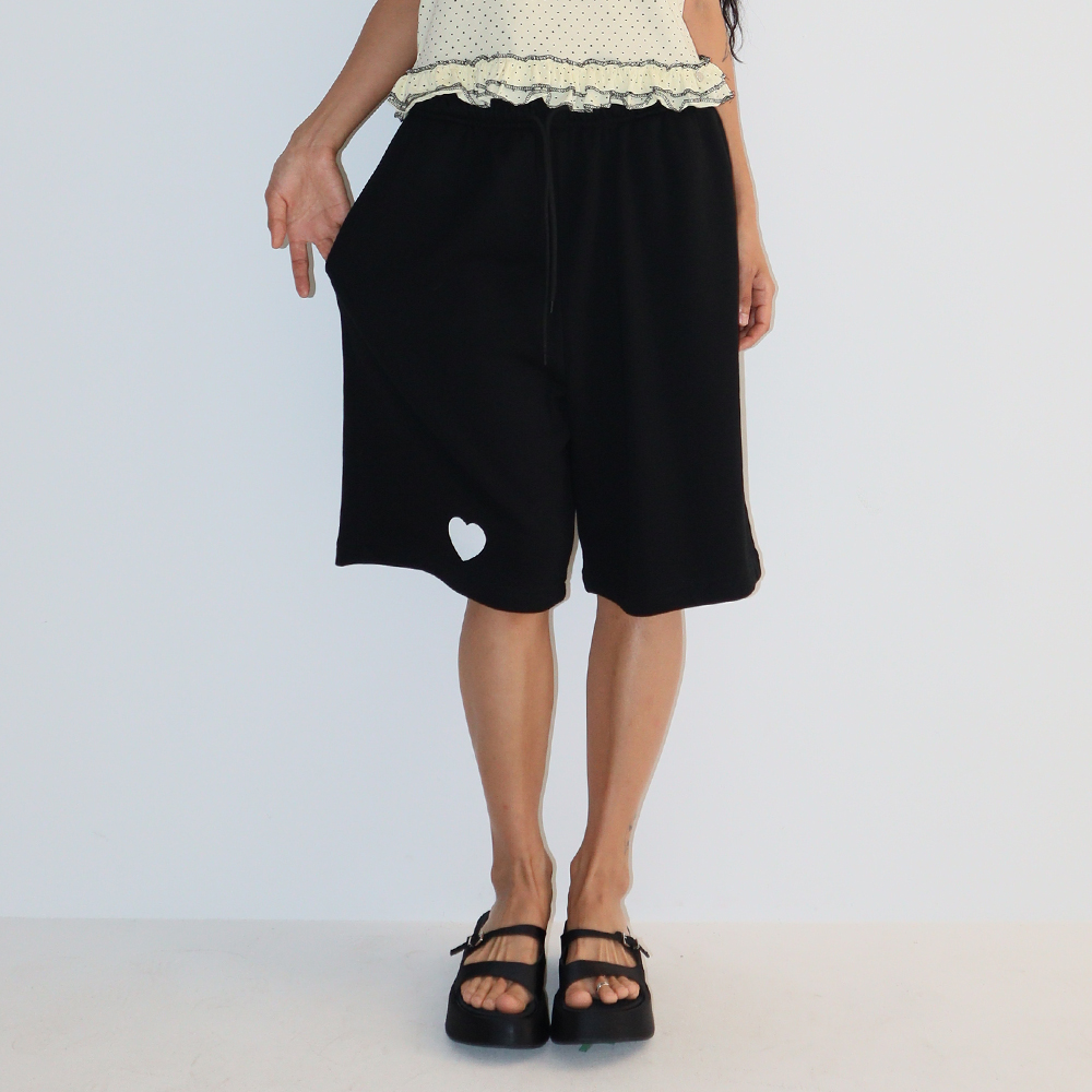 [Margesherwood] / ☆ PIGMENT SWEAT BERMUDA PANTS / 2 colors PIGMENT SWEAT BERMUDA PANTS_charcoal - 감도 깊은 취향 셀렉트