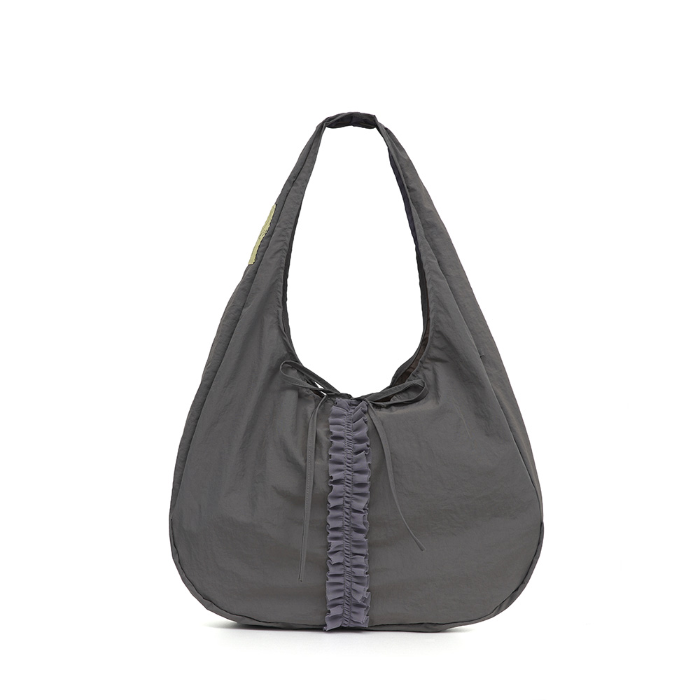 [韓国29CM限定] 大人の可愛さを叶える frill hobo bag (black) frill hobo bag (charcoal) - 감도 깊은 취향 셀렉트샵 29CM