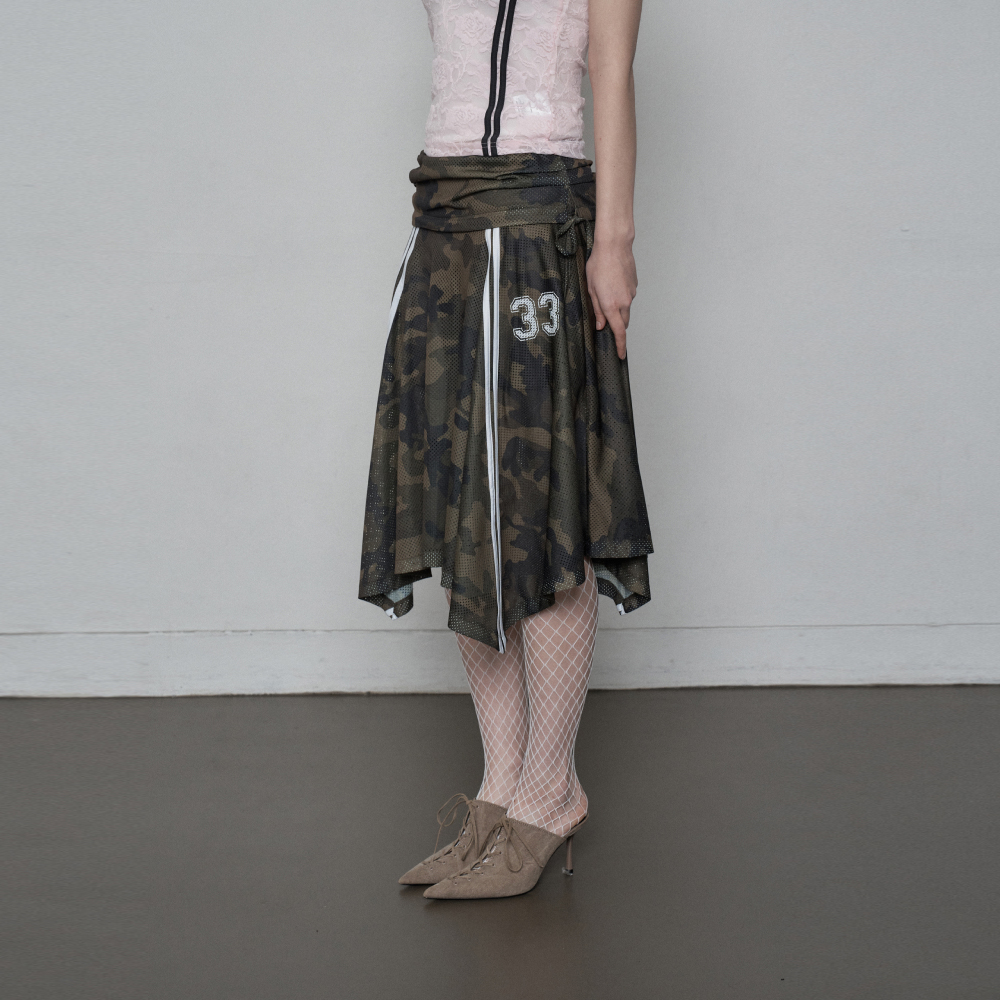 FRILL CANCAN SKIRT CAMO - 감도 깊은 취향 셀렉트샵 29CM