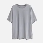 Washed Half Sleeve Gray