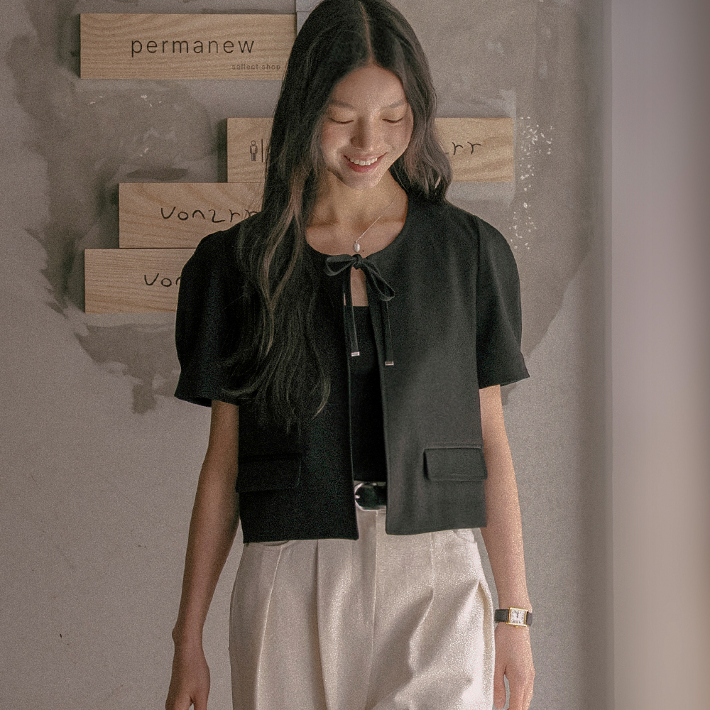 The DAISY Stitch Work Jacket Red_F241JK02 - 감도 깊은 취향