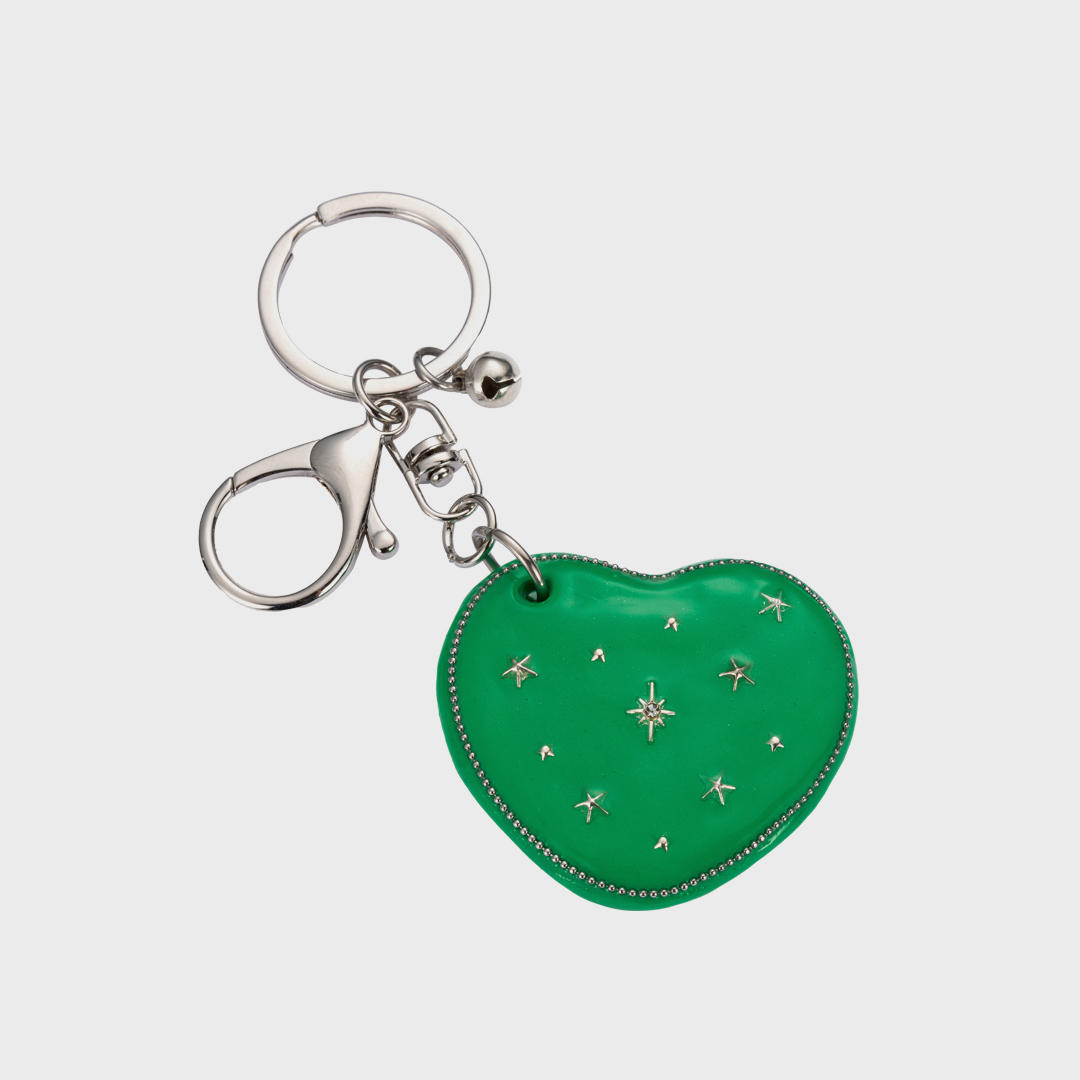 【OSOI】韓国人気★HEART FLAT KEY RING OSOI＞ハートフラット キーリング