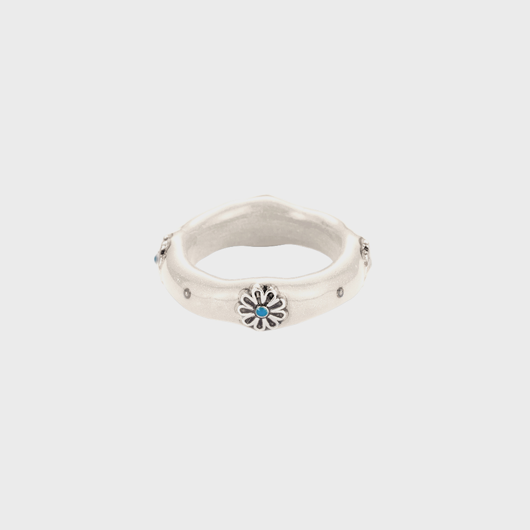 [韓国人気ジュエリー] nff Chess Ring Pink Brown 당일배송] chess ring-pink brown - nff