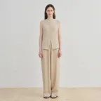 wrinkle blouse (beige)