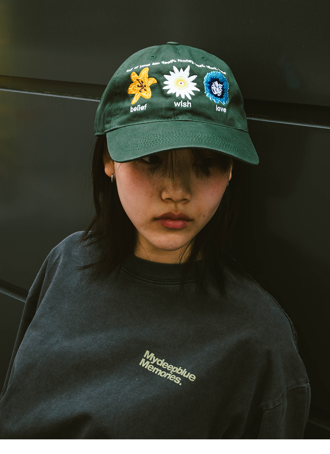 ☆MY DEEP BLUE MEMORIES☆ NATIVITY MM CAP in green 2201-01-0 MUSINSA | MY DEEP BLUE MEMORIES [mdbm] Nativity MM cap