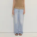 [S,M 2차 7/10 예약배송] Studded Summer Wide Denim_Light Blue