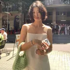 sheer slit layered ops (cream)