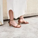50mm Tango Cushion Stitch Sandal (BROWN)