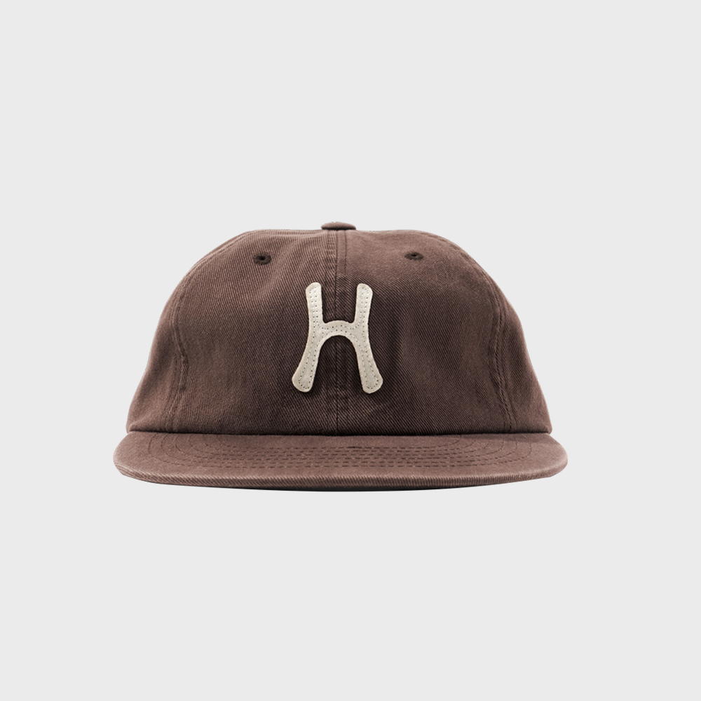Washed HS Arch Logo 6Panel Cap_Navy/Orange - 감도 깊은 취향
