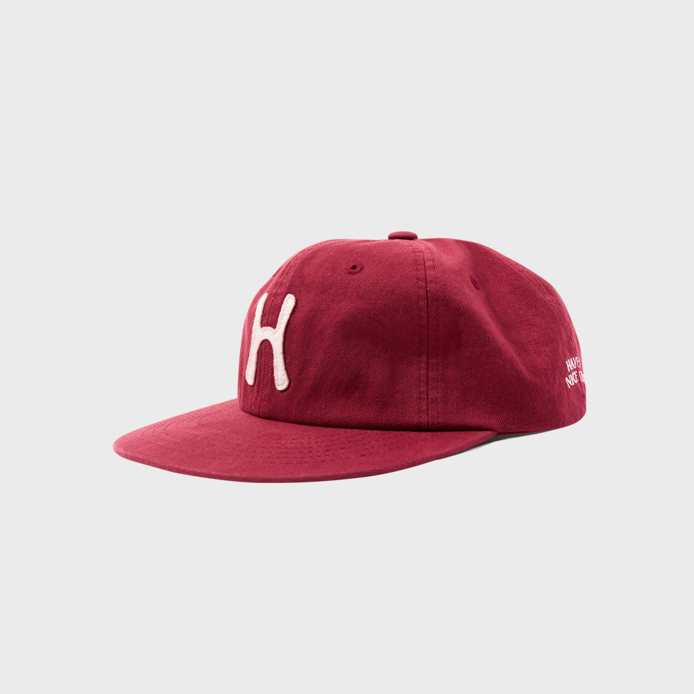 HELLO■H Logo Cotton Relaxed Fit 6Panel Cap_Olive H Logo Cotton Relaxed Fit 6Panel Cap_Red - 감도 깊은 취향