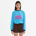 Sporty Mesh Round T Shirt_Skyblue