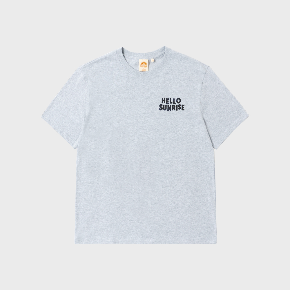 【HELLO SUNRISE】 HS x ETCblank Sunrise Dancing Tee /追跡付 HS x ETCblank Under The Sea Tee_3% Gray - 감도 깊은 취향