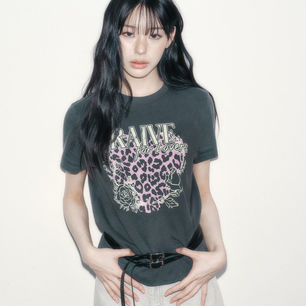 ★RAIVE★ Crown Raive Graphic Tshirt VW5ME601_3color Crown Raive Graphic T-shirt VW5ME601_3color - 레이브