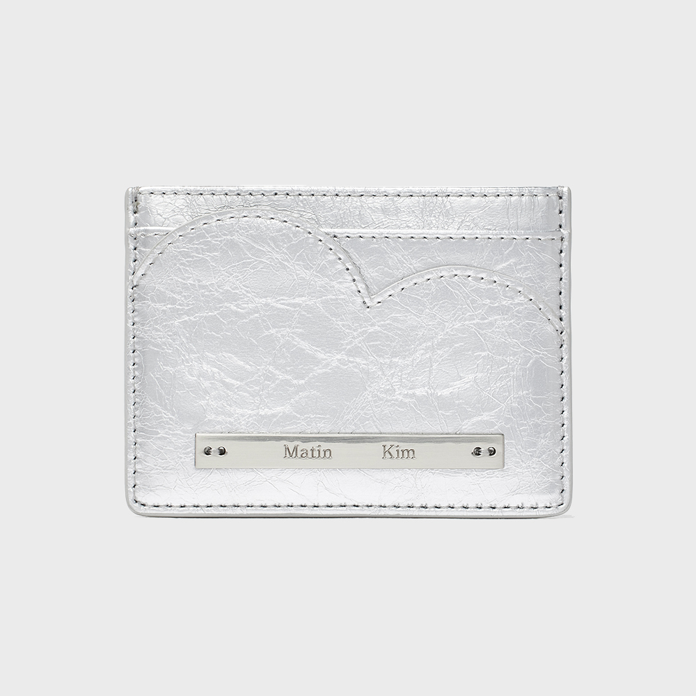 【MATIN KIM】HEART WAVE ENAMEL CARD WALLET★送料・関税込 HEART WAVE ENAMEL CARD WALLET IN PINK - 감도 깊은 취향