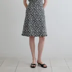 [소연달,딱지 착용_4차]emma floral ruffle skirt_black