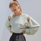 이지핏 스트링 슬릿 래쉬가드 - Mint