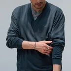 Airy Wool L/S Pullover (Teal Blue)