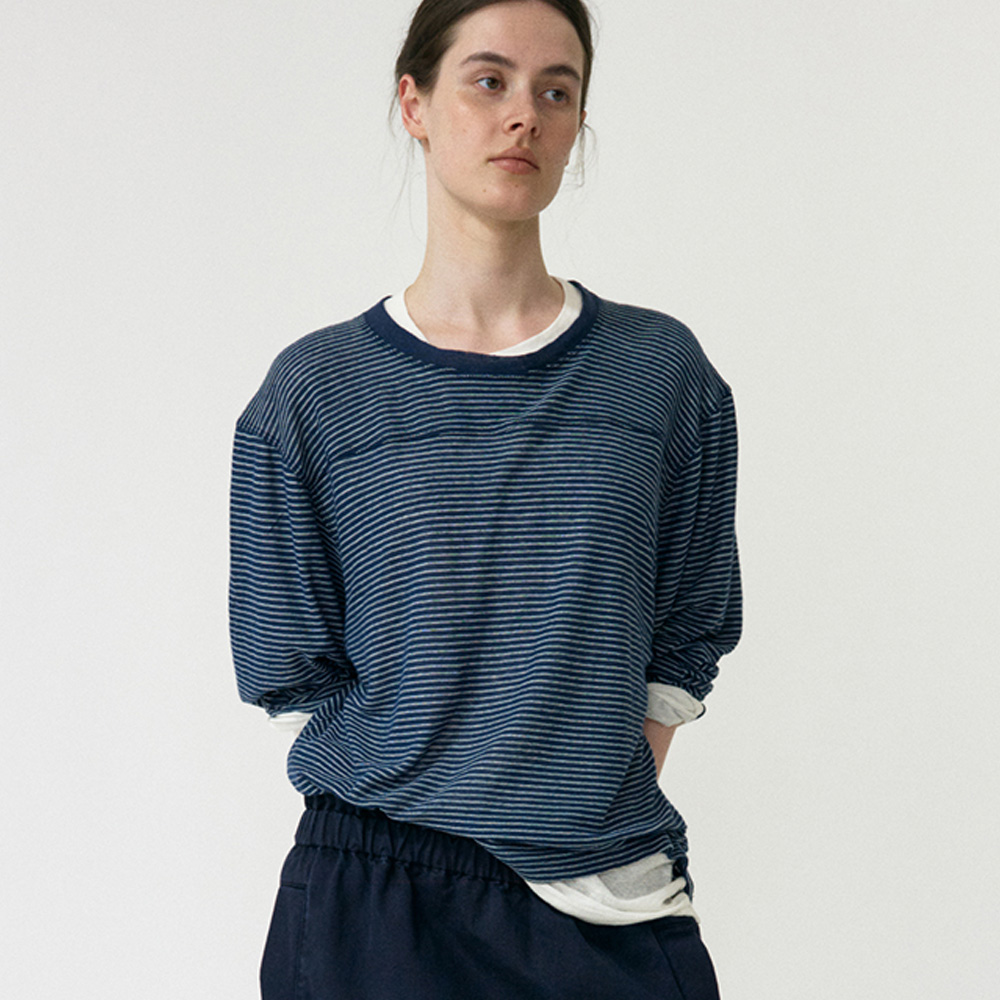 【SATIIIZ】Noah Stitch Knit Long Sleeve Tee Noah Stitch Stripe Tee Red - 감도 깊은 취향 셀렉트샵 29CM