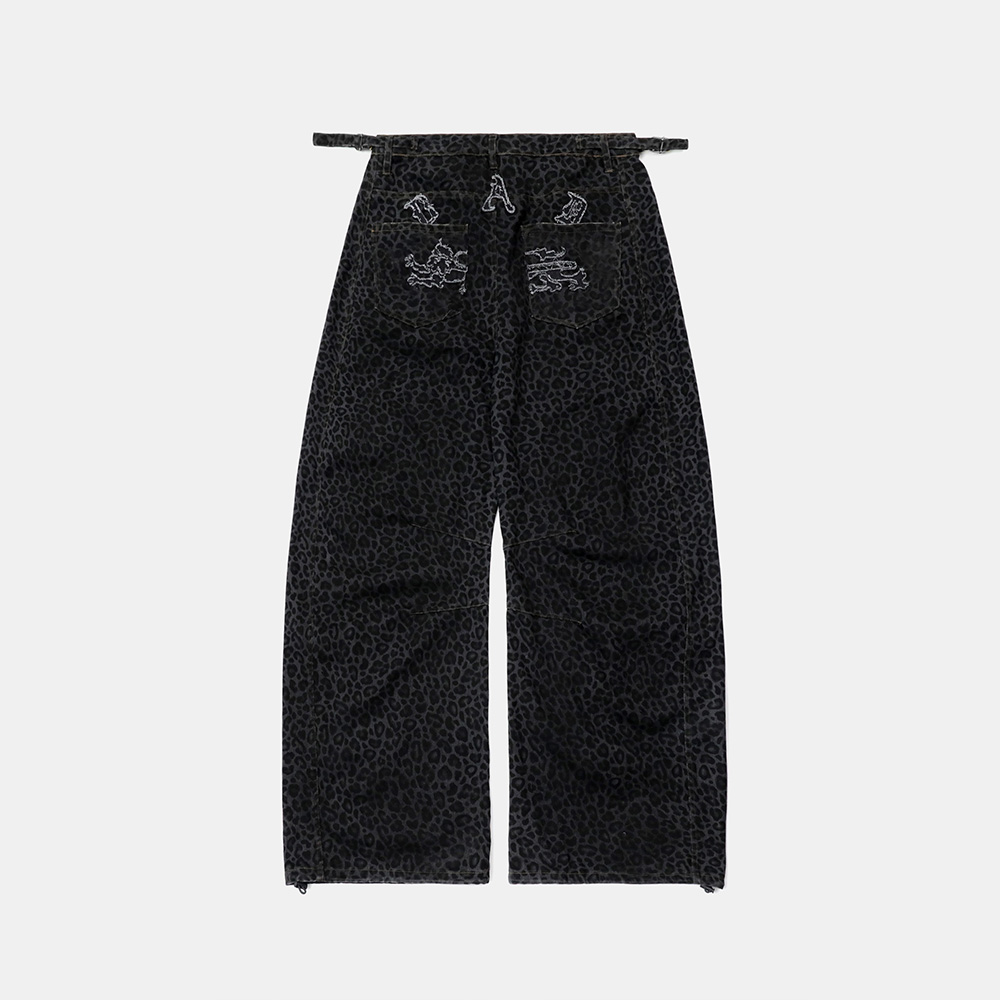 AEAE★韓国★人気★男女兼用★LAYERED DENIM PANTS [BLACK] LAYERED DENIM PANTS [BLACK] - 감도 깊은 취향 셀렉트샵 29CM