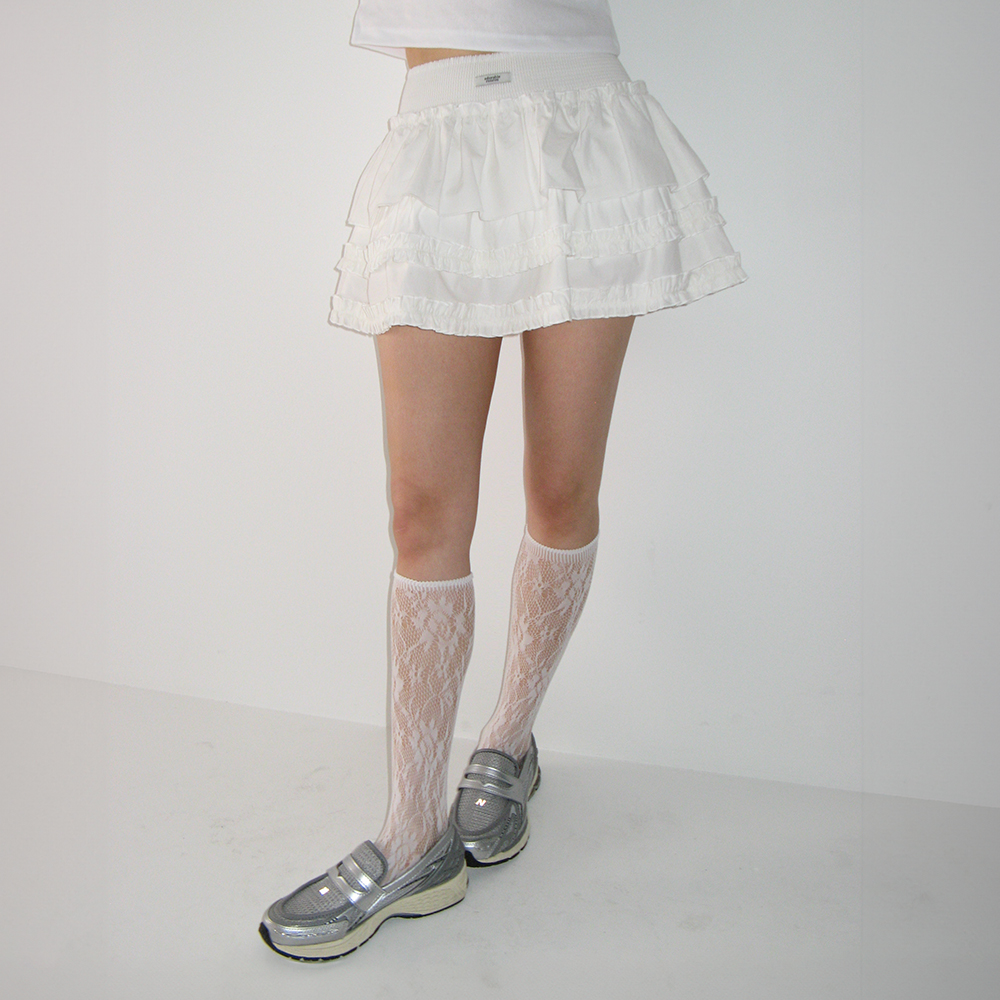 FLUFFY CANCAN PANTS SKIRT - STRAWBERRY SHORT CAKE - 감도