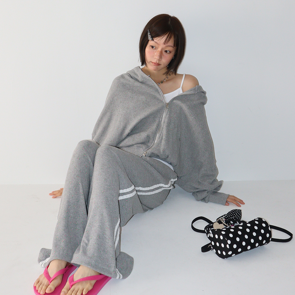 RONRON ♥ WALFFLE FLORAL TRACK PANTS /追跡付 RONRON ♥ WALFFLE FLORAL TRACK PANTS /追跡付 WALFFLE FLORAL