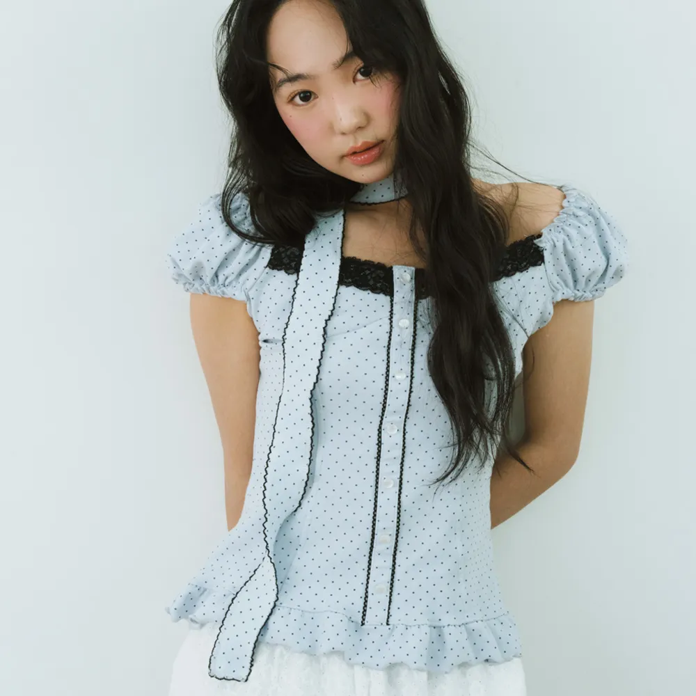 POWDER COTTON CANCAN SKIRT (BLUE) - 감도 깊은 취향 셀렉트샵 29CM