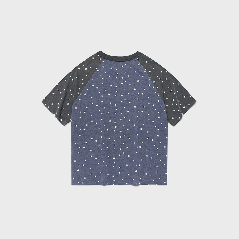 [CAVISH x LELBO BROWN] W STAR RAGLAN SS TEE ★大人気★ CAVISH X LELBO BROWN W STAR RAGLAN SS TEE NAVY(CV2FMFT545C