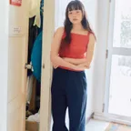 Cotton Bulky Pants  Navy (TA5421A02R)