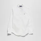 슬림핏 데님 셔츠 (WHITE)